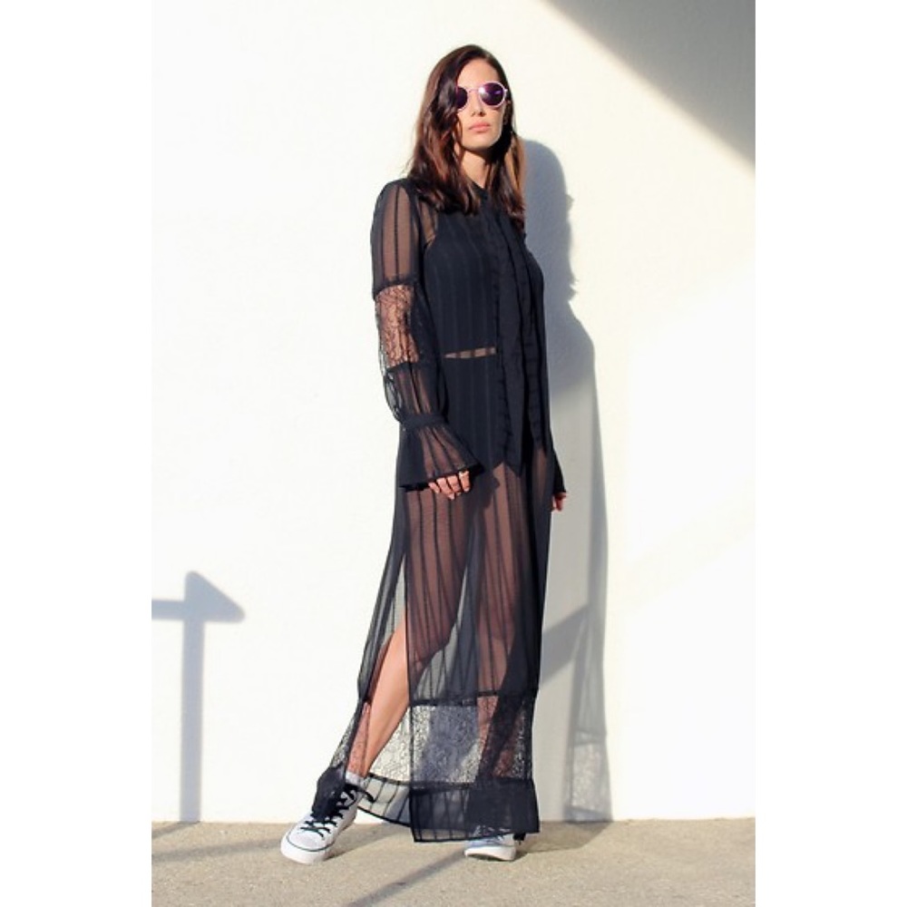 H&M Sheer Maxi Dress